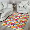 Daisy Pattern Print Design DS05 Area Rugs