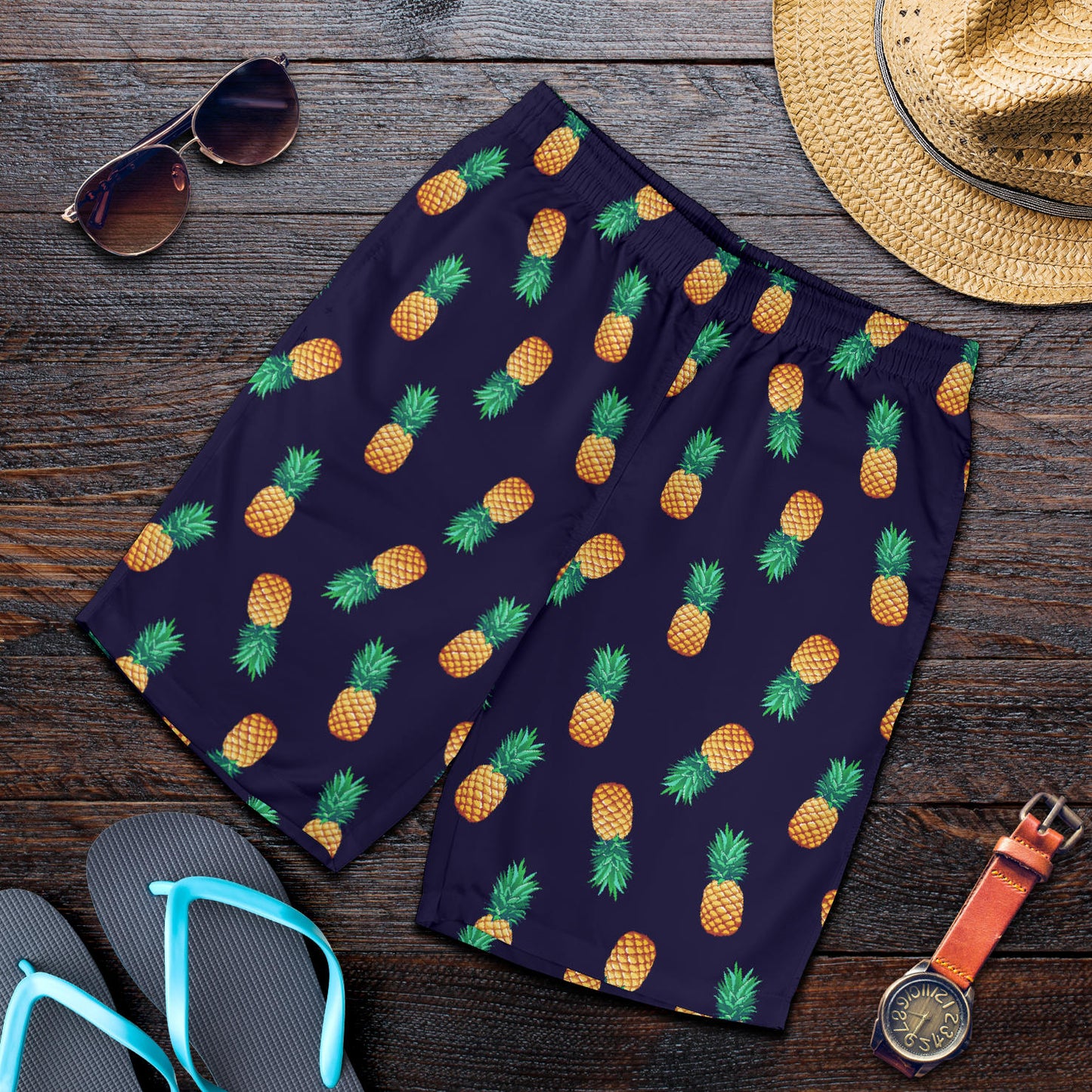 Pineapple Pattern Mens Shorts
