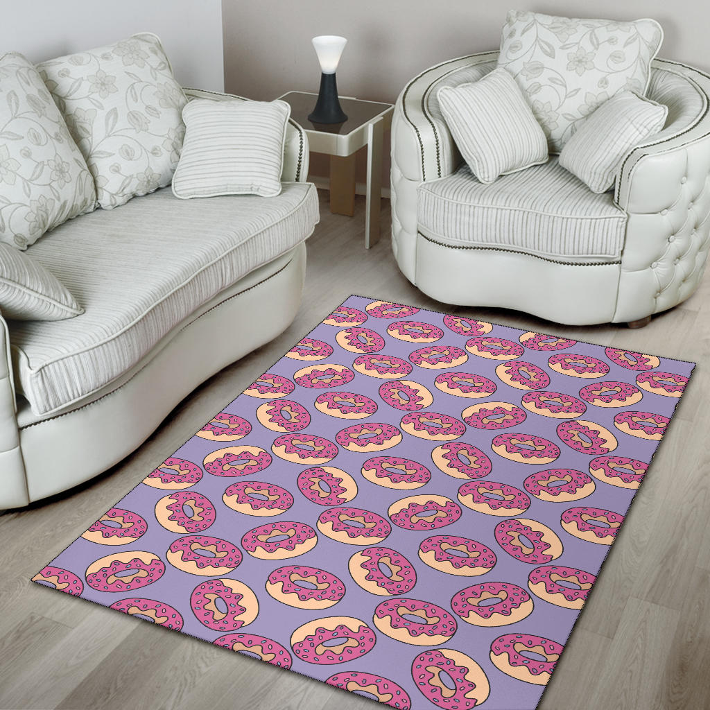 Donut Pattern Print Design DN015 Area Rugs
