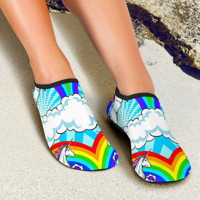 Unicorn Rainbow Aqua Water Shoes