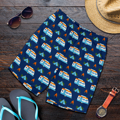 Camper Pattern Camping Themed No 3 Print Mens Shorts