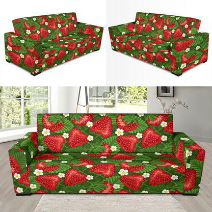 Strawberry Pattern Print Design SB05 Sofa Slipcover