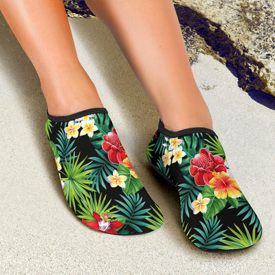 Hibiscus Hawaiian flower tropical Aqua Water Shoes