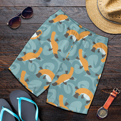 Platypus Pattern Print Design A01 Mens Shorts