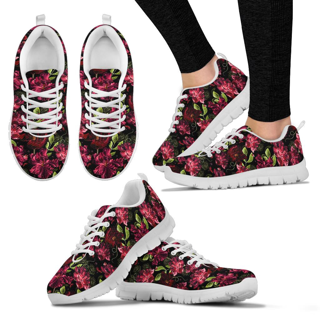 Iris Pattern Print Design IR03 Sneakers White Bottom Shoes