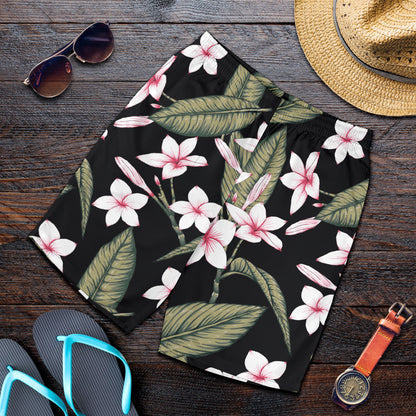 Plumeria Pattern Print Design PM021 Mens Shorts