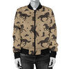 Cowboy Pattern Print Design 05 Women's Bomber Jacket