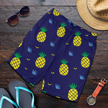Pineapple Pattern Print Design A01 Mens Shorts