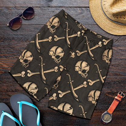 Pirate Pattern Print Design A03 Mens Shorts