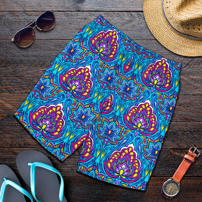 lotus Boho Pattern Print Design LO010 Mens Shorts