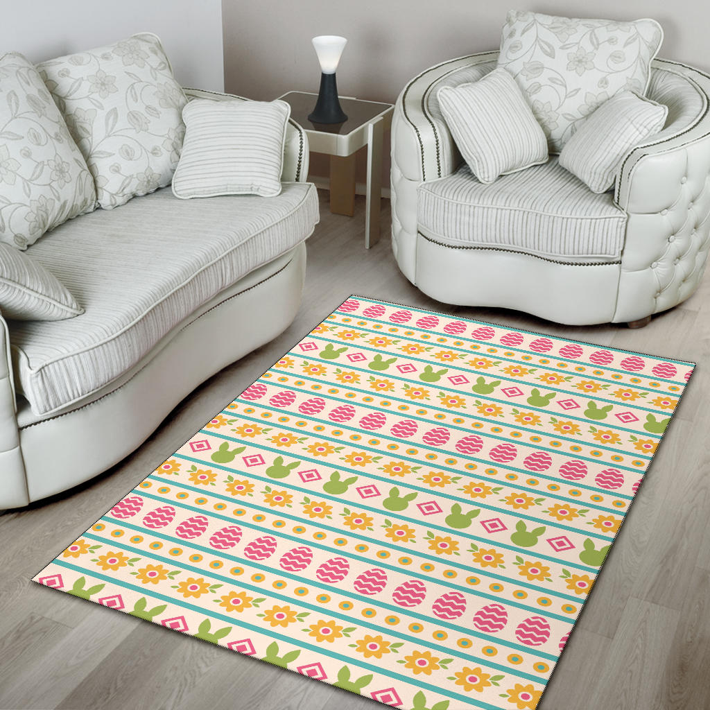 Easter Eggs Pattern Print Design RB016 Area Rugs