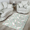 Rabbit Pattern Print Design RB011 Area Rugs