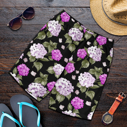 Hydrangea Pattern Print Design HD011 Mens Shorts