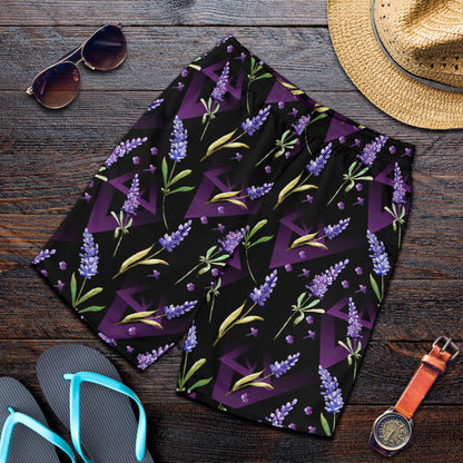 Lavender Pattern Print Design LV07 Mens Shorts