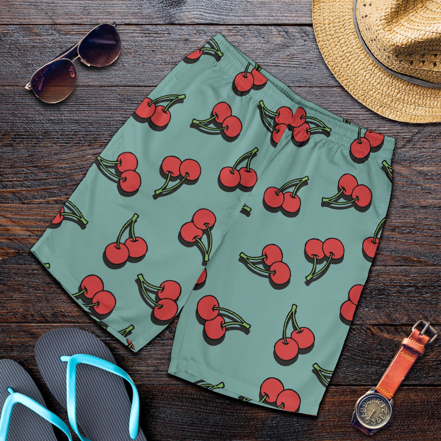 Cherry Pattern Print Design CH03 Mens Shorts