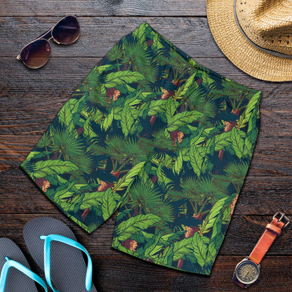 Rainforest Pattern Print Design A01 Mens Shorts