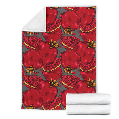 Pomegranate Pattern Print Design PG05 Fleece Blanket
