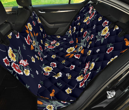 Summer Floral Pattern Print Design SF01 Rear Dog  Seat Cover