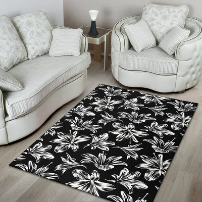 Amaryllis Pattern Print Design AL04 Area Rugs