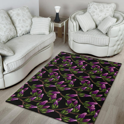 Magnolia Pattern Print Design MAG010 Area Rugs