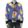 Ice Cream Pattern Print Design IC03 Women Bomber Jacket