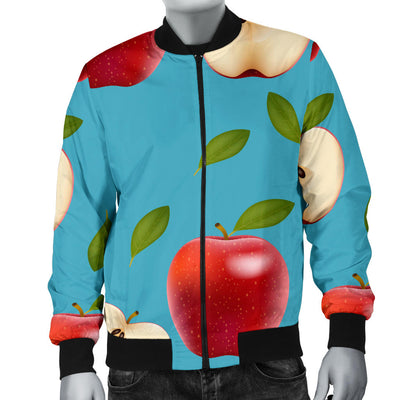 Apple Pattern Print Design AP012 Men Bomber Jacket