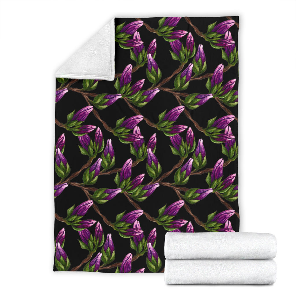 Magnolia Pattern Print Design MAG010 Fleece Blanket
