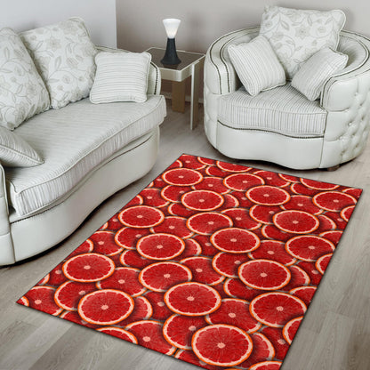 Grapefruit Pattern Print Design GF05 Area Rugs