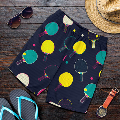 Ping Pong Pattern Print Design A04 Mens Shorts