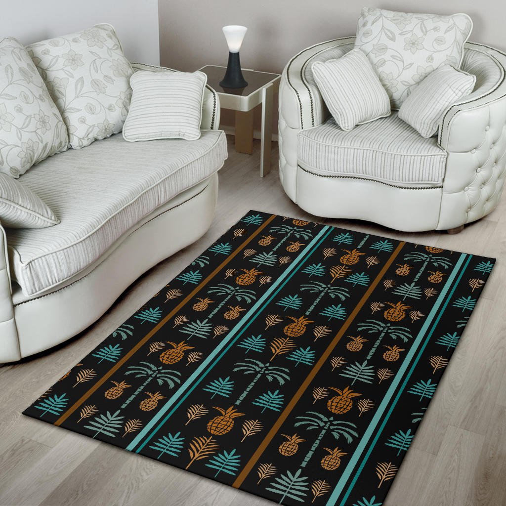 Hawaiian Themed Pattern Print Design H023 Area Rugs