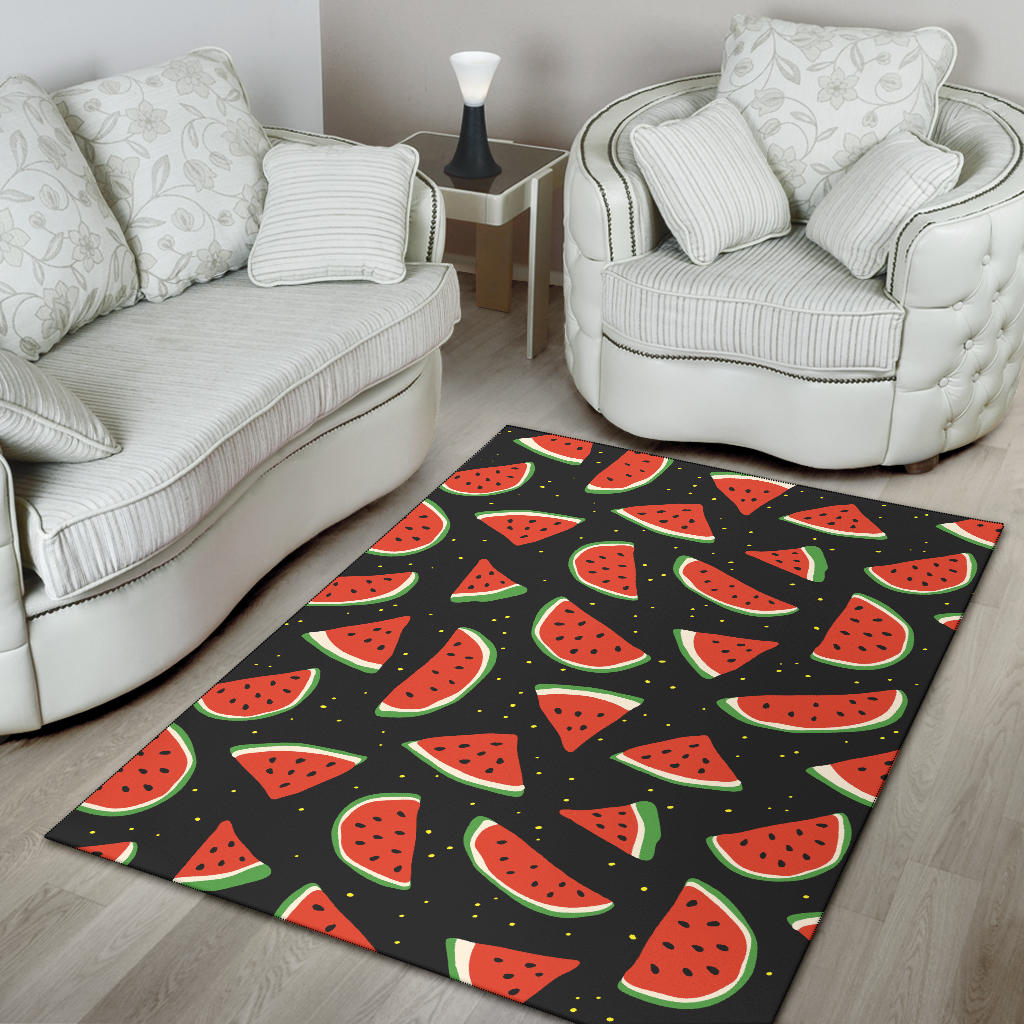 Watermelon Pattern Print Design WM09 Area Rugs