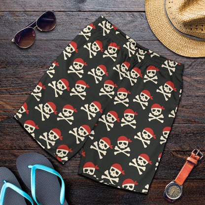 Pirate Pattern Print Design A04 Mens Shorts