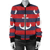 Nautical Pattern Print Design A05 Women's Bomber Jacket