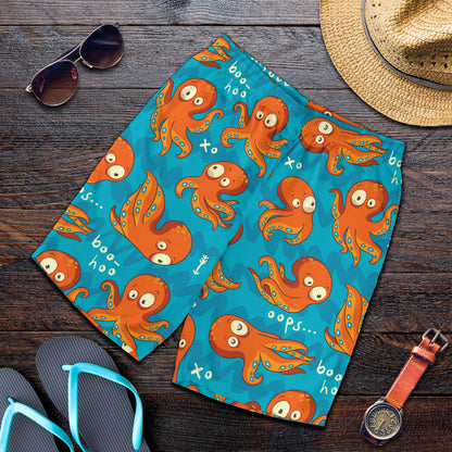 Octopus Pattern Print Design A02 Mens Shorts