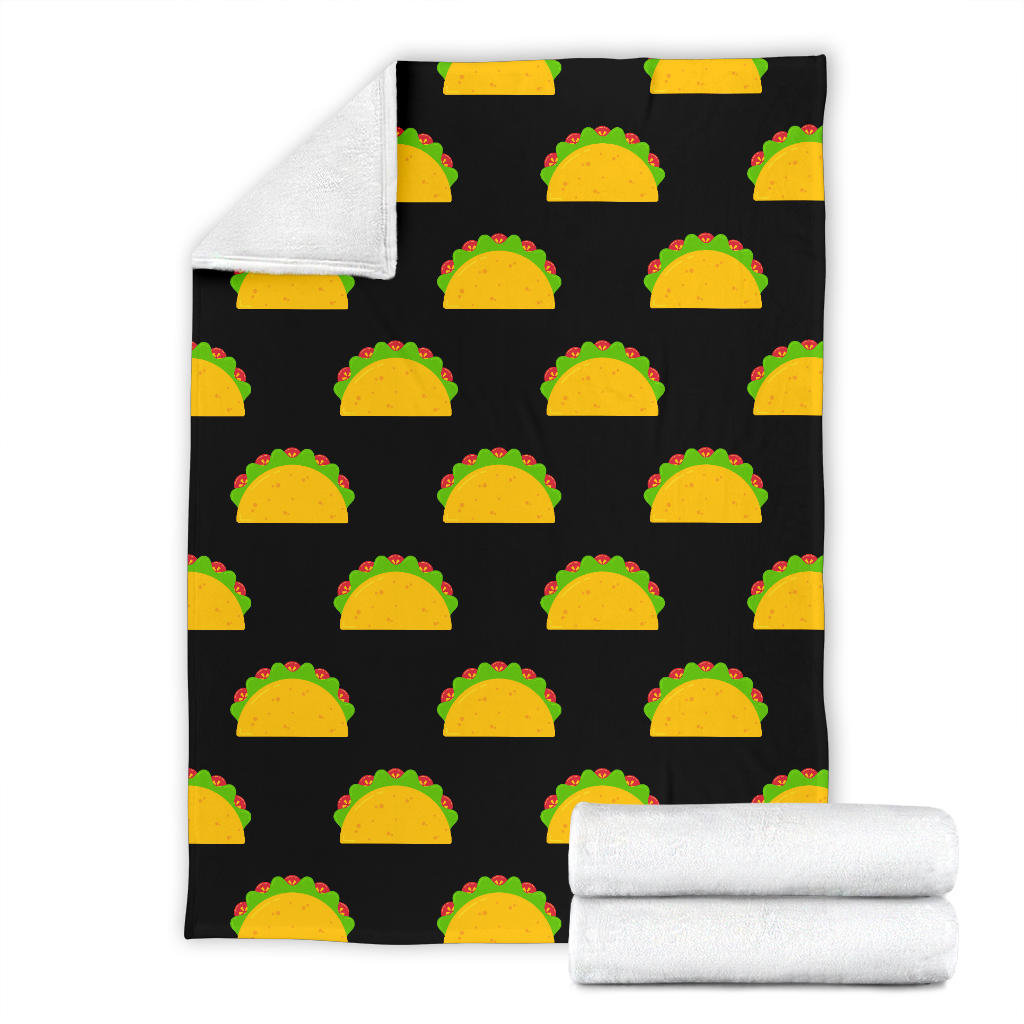 Taco Pattern Print Design TC06 Fleece Blanket