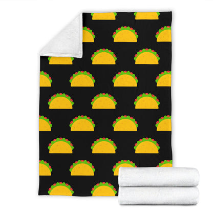 Taco Pattern Print Design TC06 Fleece Blanket