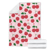 Cherry Pattern Print Design CH02 Fleece Blanket