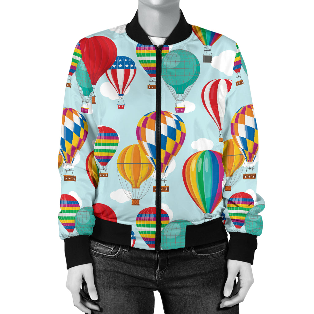 Ballon Pattern Print Design 07 Women's Bomber Jacket