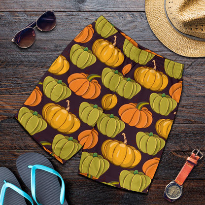 Pumpkin Pattern Print Design A01 Mens Shorts
