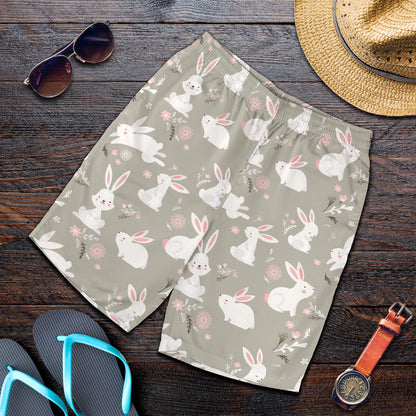 Rabbit Pattern Print Design RB03 Mens Shorts