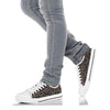 African Kente Print v2 White Bottom Low Top Shoes