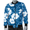 Hibiscus Pattern Print Design HB03 Men Bomber Jacket