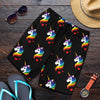 Rainbow Unicorn Pattern Print Design A03 Mens Shorts