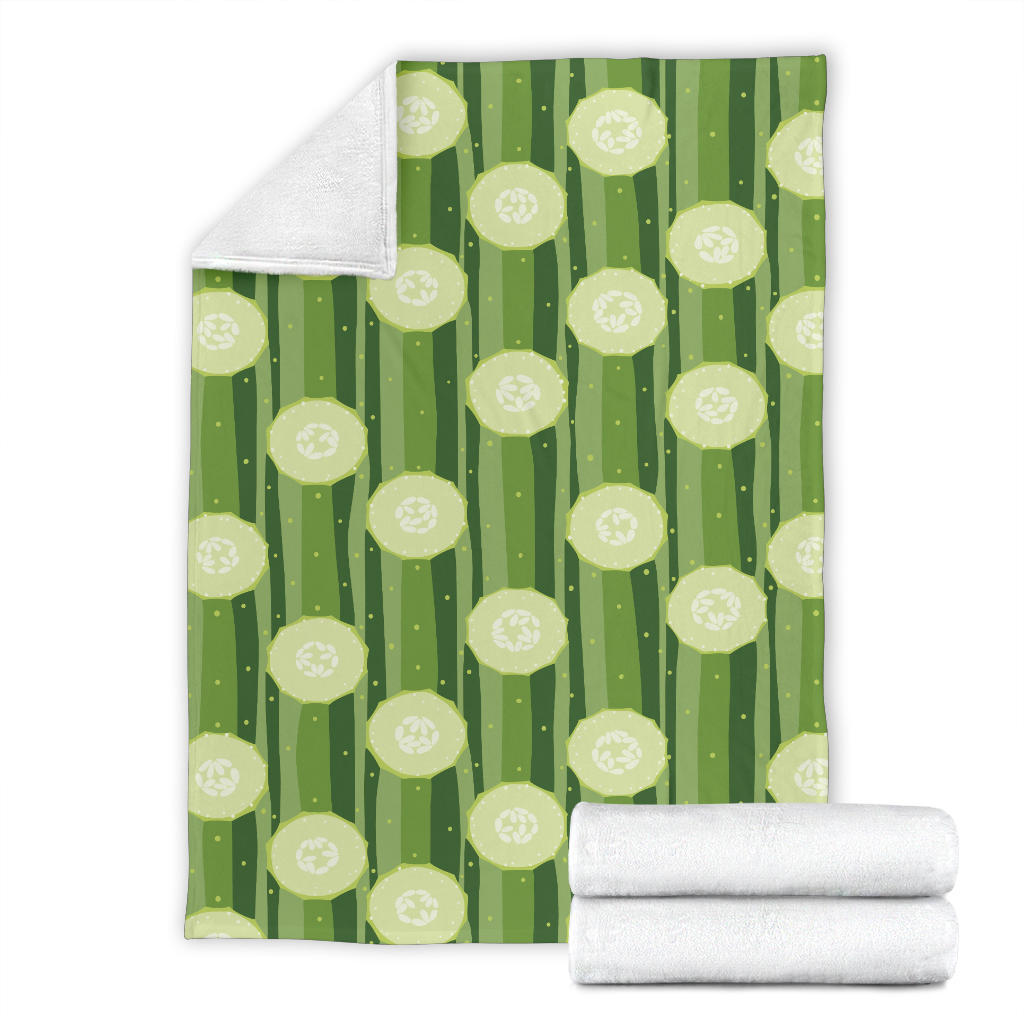 Cucumber Pattern Print Design CC03 Fleece Blanket
