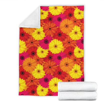 Gerberas Pattern Print Design GB05 Fleece Blanket