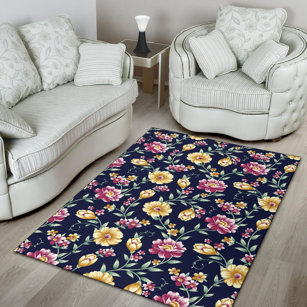 Gerberas Pattern Print Design GB03 Area Rugs