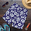 Hibiscus Pattern Print Design HB010 Mens Shorts