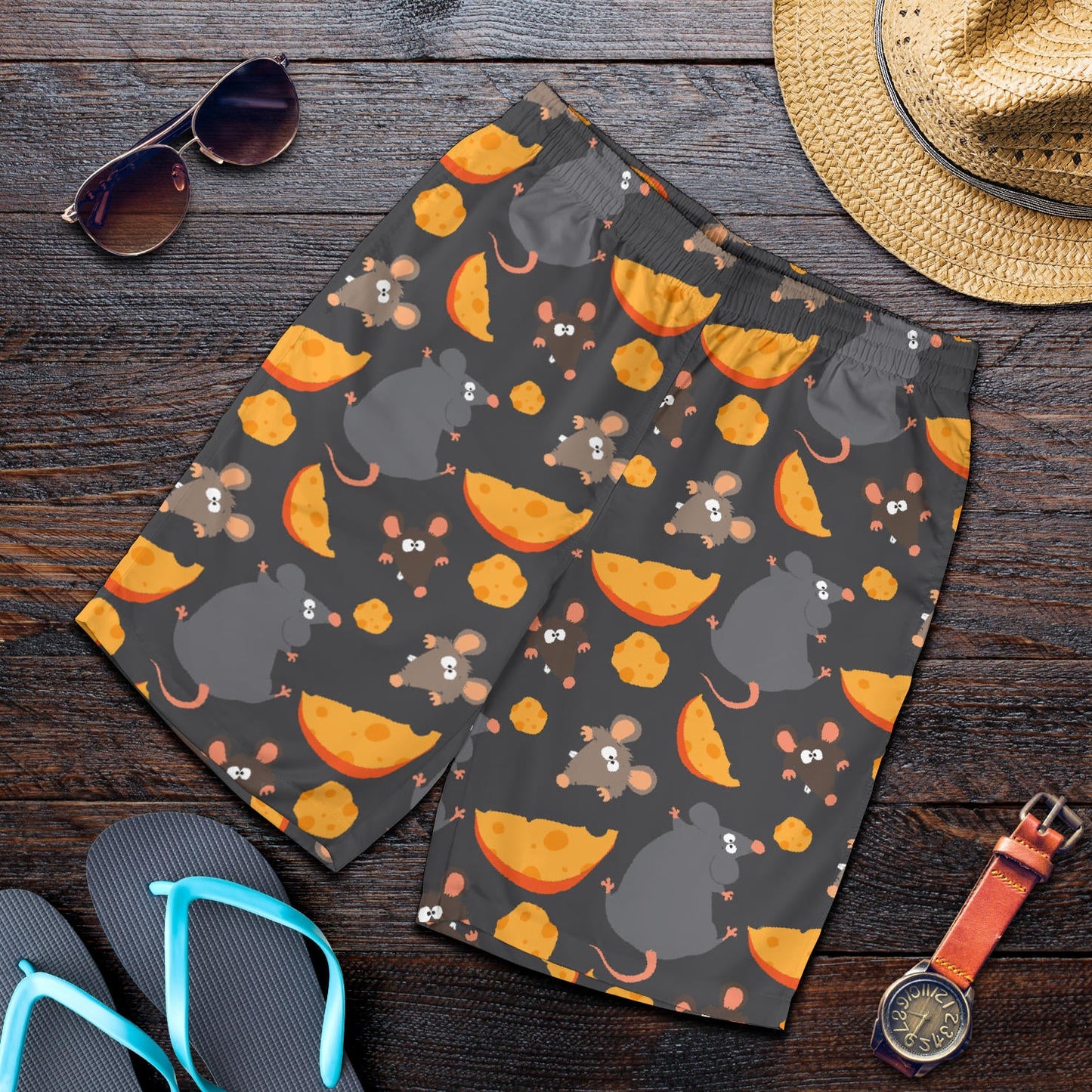 Rat Pattern Print Design 04 Mens Shorts