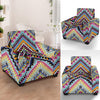 Multicolor zigzag Tribal Aztec Armchair Slipcover