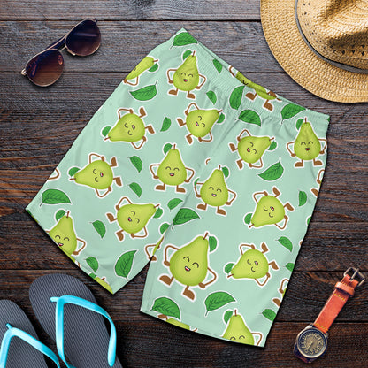 Avocado Pattern Print Design AC011 Mens Shorts